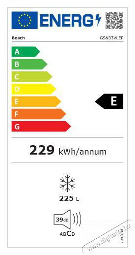 Bosch GSN33VLEP Fagyaszt&oacute;szekr&eacute;ny Konyhai term&eacute;kek - Hűtő, fagyaszt&oacute; (szabadon&aacute;ll&oacute;) - Fagyaszt&oacute;szekr&eacute;ny - 362787