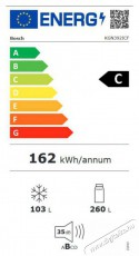 Bosch KGN392ICF alulfagyaszt&oacute;s hűtőszekr&eacute;ny Konyhai term&eacute;kek - Hűtő, fagyaszt&oacute; (szabadon&aacute;ll&oacute;) - Alulfagyaszt&oacute;s kombin&aacute;lt hűtő - 494376