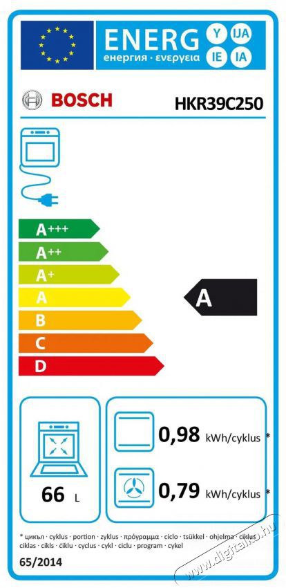 Bosch HKR39C250 Szabadon&aacute;ll&oacute; ker&aacute;mialapos tűzhely Konyhai term&eacute;kek - S&uuml;tő-főzőlap, tűzhely (szabadon&aacute;ll&oacute;) - Elektromos tűzhely (szabadon&aacute;ll&oacute;) - 494375