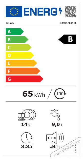 Bosch SMS6ZCI10E Konyhai term&eacute;kek - Mosogat&oacute;g&eacute;p - Norm&aacute;l (60cm) szabadon&aacute;ll&oacute; mosogat&oacute;g&eacute;p - 504338