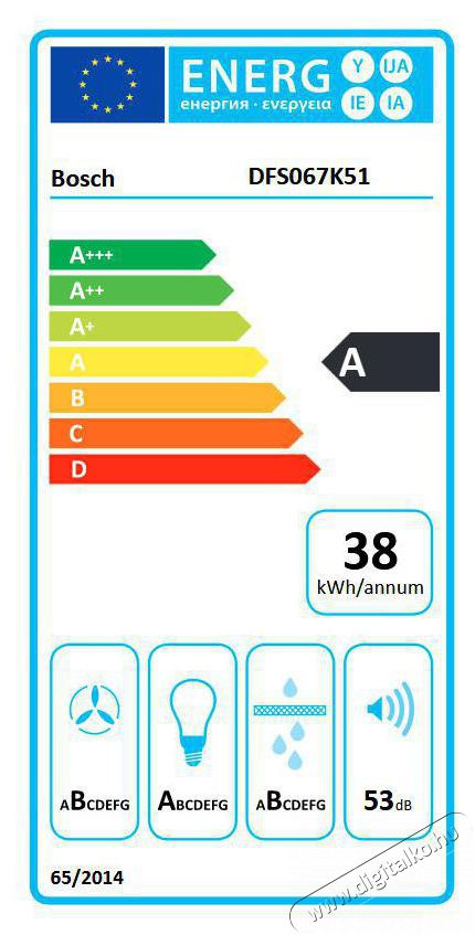 Bosch DFS067K51 Teleszk&oacute;pos p&aacute;raelsz&iacute;v&oacute; Konyhai term&eacute;kek - P&aacute;raelsz&iacute;v&oacute; - Be&eacute;p&iacute;thető / kih&uacute;zhat&oacute; - 370322