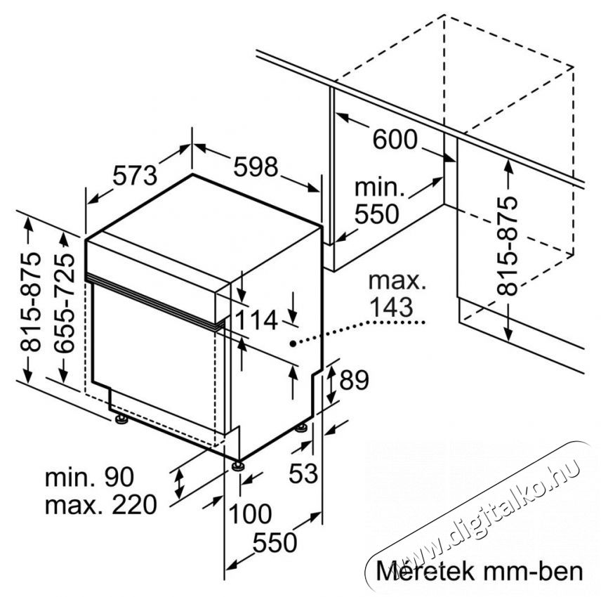 Bosch SMI4EVS04E Serie 4 Konyhai term&eacute;kek - Mosogat&oacute;g&eacute;p - Norm&aacute;l (60cm) be&eacute;p&iacute;thető mosogat&oacute;g&eacute;p - 509226