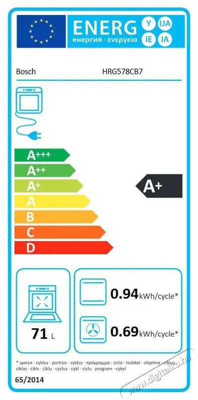 Bosch HRG578CB7 be&eacute;p&iacute;thető s&uuml;tő Konyhai term&eacute;kek - S&uuml;tő-főzőlap, tűzhely (be&eacute;p&iacute;thető) - S&uuml;tő (be&eacute;p&iacute;thető) - 505629