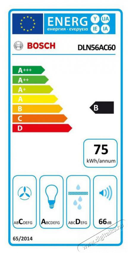 Bosch DLN56AC60 Serie 6 Konyhai term&eacute;kek - P&aacute;raelsz&iacute;v&oacute; - Be&eacute;p&iacute;thető / kih&uacute;zhat&oacute; - 509695