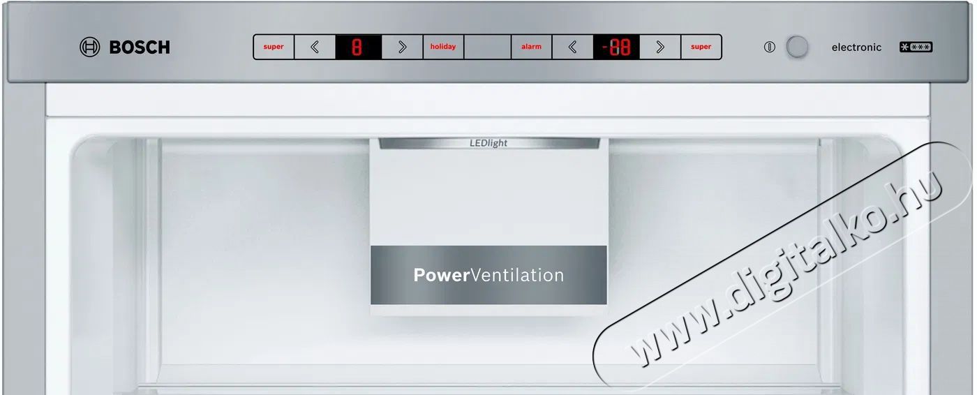 Bosch KGE36ALCA Serie 6 Konyhai term&eacute;kek - Hűtő, fagyaszt&oacute; (szabadon&aacute;ll&oacute;) - Alulfagyaszt&oacute;s kombin&aacute;lt hűtő - 509446