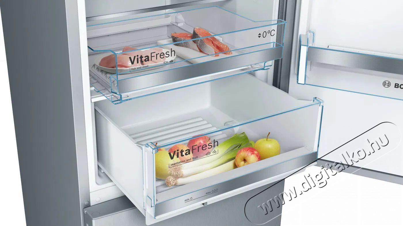 Bosch KGE36ALCA Serie 6 Konyhai term&eacute;kek - Hűtő, fagyaszt&oacute; (szabadon&aacute;ll&oacute;) - Alulfagyaszt&oacute;s kombin&aacute;lt hűtő - 509446