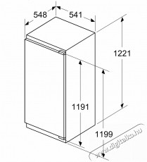 Bosch KIL42VFE0 Serie 4 Konyhai term&eacute;kek - Hűtő, fagyaszt&oacute; (szabadon&aacute;ll&oacute;) - Fagyaszt&oacute; n&eacute;lk&uuml;li hűtő - 509449