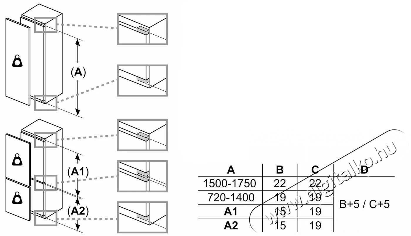 Bosch KIL42VFE0 Serie 4 Konyhai term&eacute;kek - Hűtő, fagyaszt&oacute; (szabadon&aacute;ll&oacute;) - Fagyaszt&oacute; n&eacute;lk&uuml;li hűtő - 509449