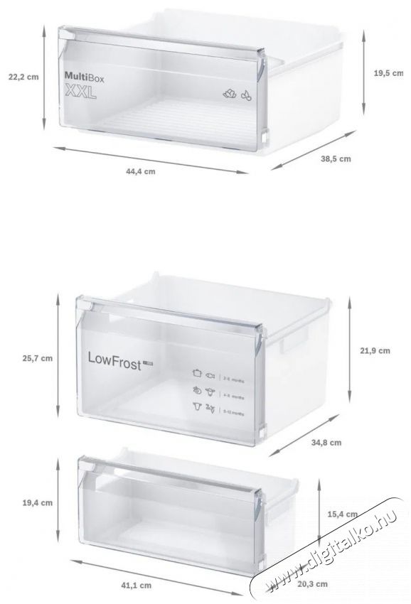 Bosch KIV87NSE0 Serie 2 Konyhai term&eacute;kek - Hűtő, fagyaszt&oacute; (be&eacute;p&iacute;thető) - Alulfagyaszt&oacute;s kombin&aacute;lt hűtő - 509308