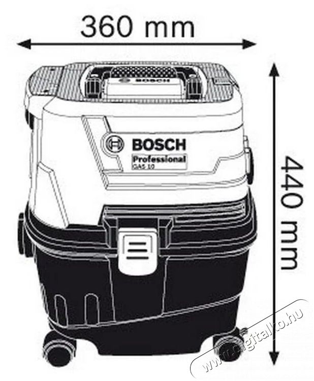 Bosch GAS 15 H&aacute;ztart&aacute;s / Otthon / K&uuml;lt&eacute;r - Porsz&iacute;v&oacute; / takar&iacute;t&oacute;g&eacute;p - Porzs&aacute;kos porsz&iacute;v&oacute; - 510877