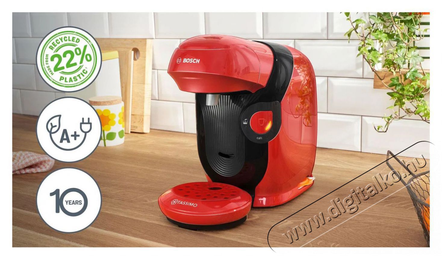Bosch TAS113E TASSIMO STYLE friendly Konyhai term&eacute;kek - K&aacute;v&eacute;főző / k&aacute;v&eacute;&ouml;rlő / kieg&eacute;sz&iacute;tő - Kapszul&aacute;s / podos k&aacute;v&eacute;főző - 512640
