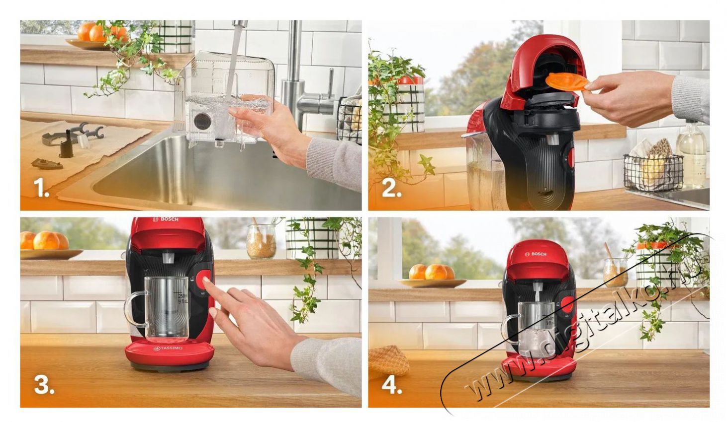 Bosch TAS113E TASSIMO STYLE friendly Konyhai term&eacute;kek - K&aacute;v&eacute;főző / k&aacute;v&eacute;&ouml;rlő / kieg&eacute;sz&iacute;tő - Kapszul&aacute;s / podos k&aacute;v&eacute;főző - 512640