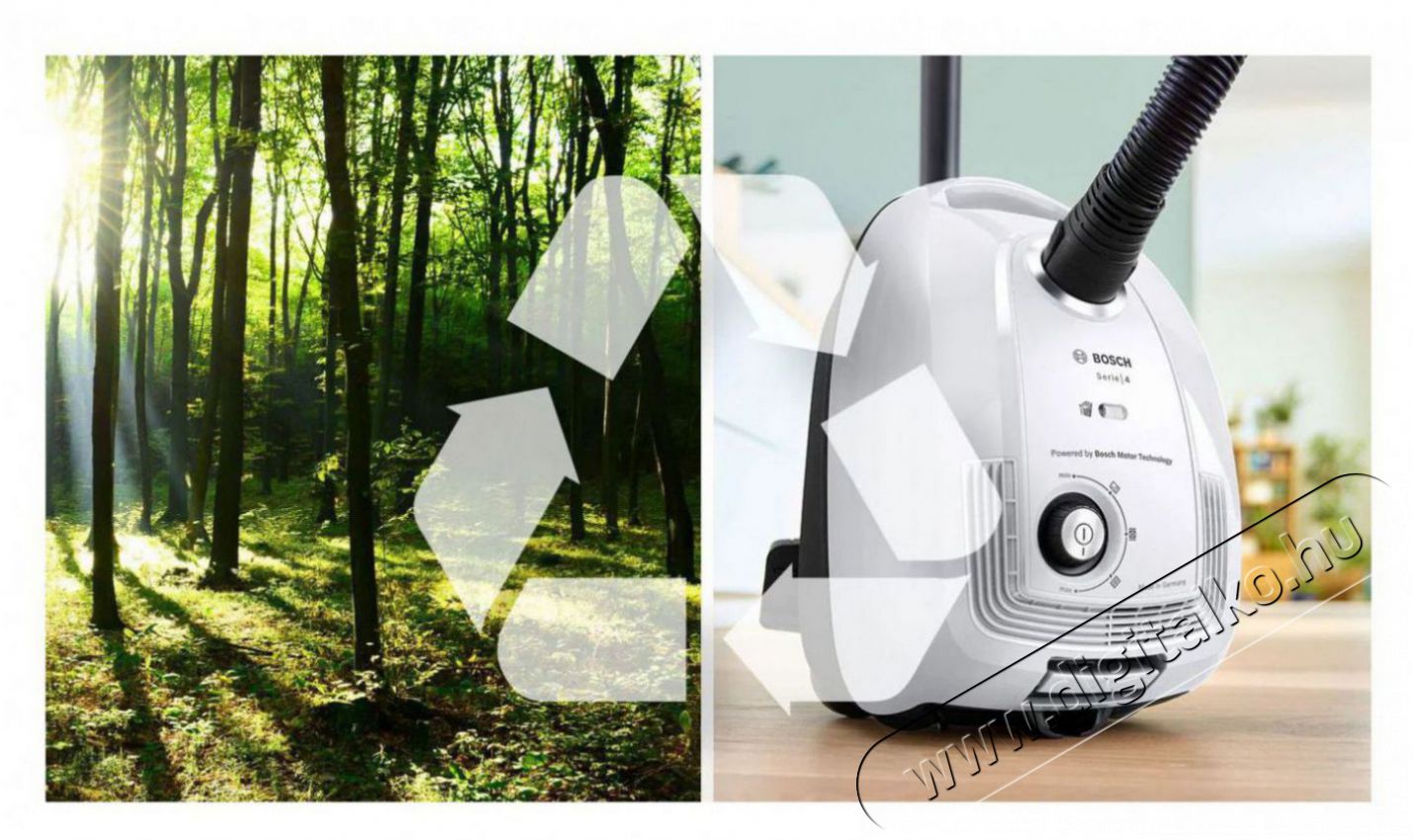 Bosch BGL38WH2 Serie 4 H&aacute;ztart&aacute;s / Otthon / K&uuml;lt&eacute;r - Porsz&iacute;v&oacute; / takar&iacute;t&oacute;g&eacute;p - Porzs&aacute;kos porsz&iacute;v&oacute; - 510895