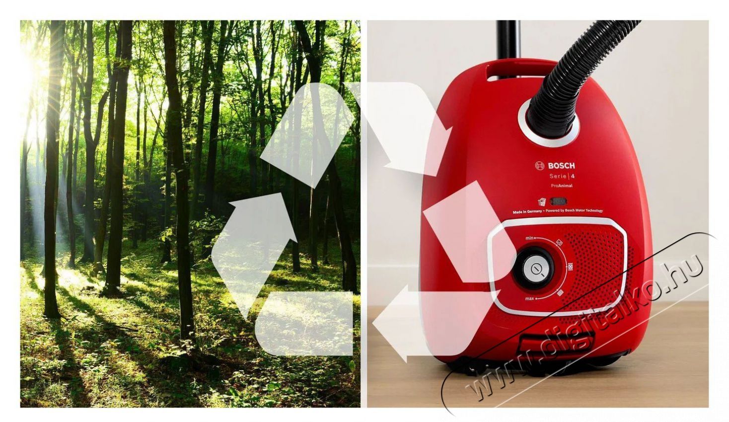 Bosch BGL41PET2H GL41 H&aacute;ztart&aacute;s / Otthon / K&uuml;lt&eacute;r - Porsz&iacute;v&oacute; / takar&iacute;t&oacute;g&eacute;p - Porzs&aacute;kos porsz&iacute;v&oacute; - 510897