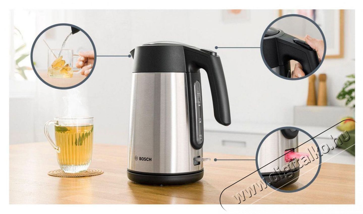 Bosch TWK7L460 Konyhai term&eacute;kek - V&iacute;zforral&oacute; / teafőző - 512934