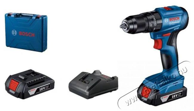 Bosch GSB 185-LI (2x 2.0Ah akkumul&aacute;tor) H&aacute;ztart&aacute;s / Otthon / K&uuml;lt&eacute;r - Szersz&aacute;m - Akkumul&aacute;toros csavarh&uacute;z&oacute; - 518558