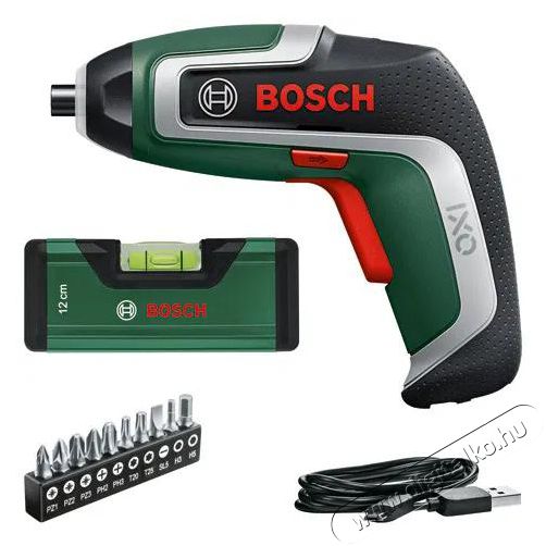 Bosch IXO 7 K&eacute;szlet v&iacute;zszintezővel, kartondoboz (0.603.9E0.008) H&aacute;ztart&aacute;s / Otthon / K&uuml;lt&eacute;r - Szersz&aacute;m - Akkumul&aacute;toros csavarh&uacute;z&oacute; - 518572