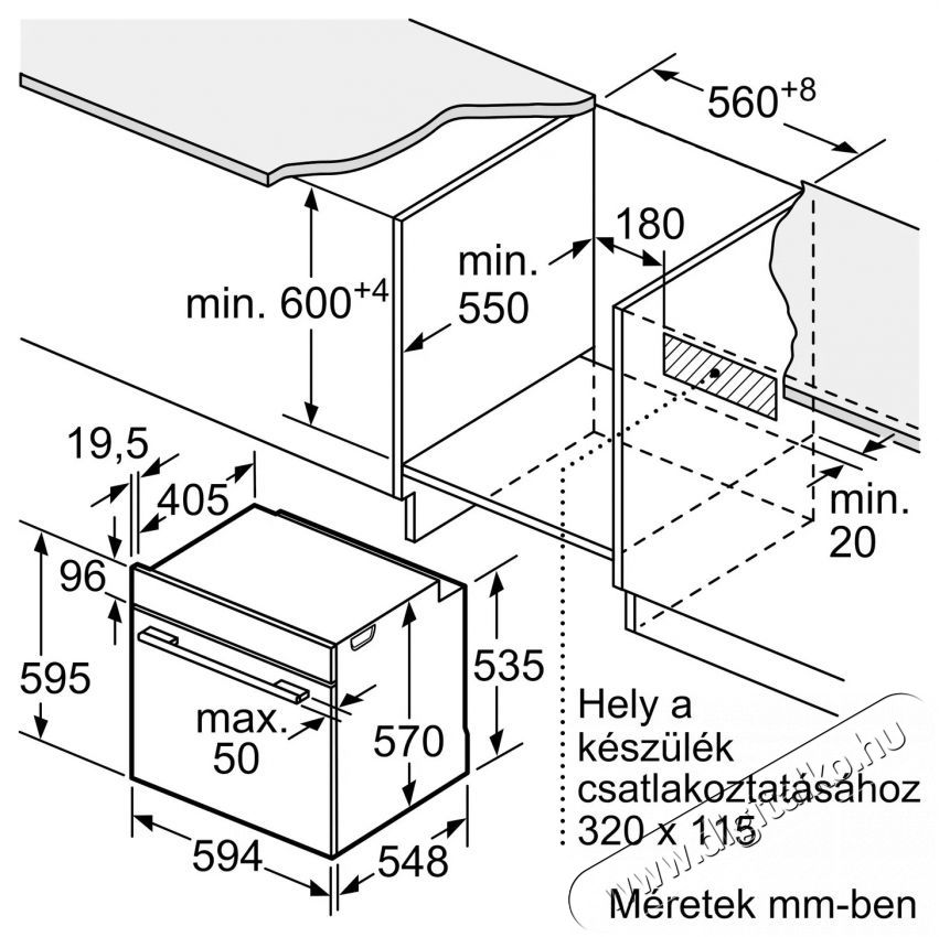 Bosch HRG272EB3 Serie 4 S&uuml;tő (be&eacute;p&iacute;thető) Konyhai term&eacute;kek - S&uuml;tő-főzőlap, tűzhely (be&eacute;p&iacute;thető) - S&uuml;tő (be&eacute;p&iacute;thető) - 527054