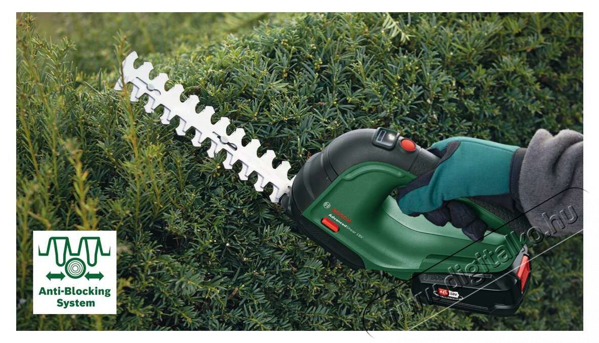 Bosch AdvancedShear 18 V, 1x 2,0 Ah s&ouml;v&eacute;ny / k&eacute;zi fű &eacute;s lomb v&aacute;g&oacute; H&aacute;ztart&aacute;s / Otthon / K&uuml;lt&eacute;r - K&uuml;lt&eacute;r / kerti term&eacute;k / grill - S&ouml;v&eacute;ny / k&eacute;zi fű &eacute;s lomb v&aacute;g&oacute; - 523103