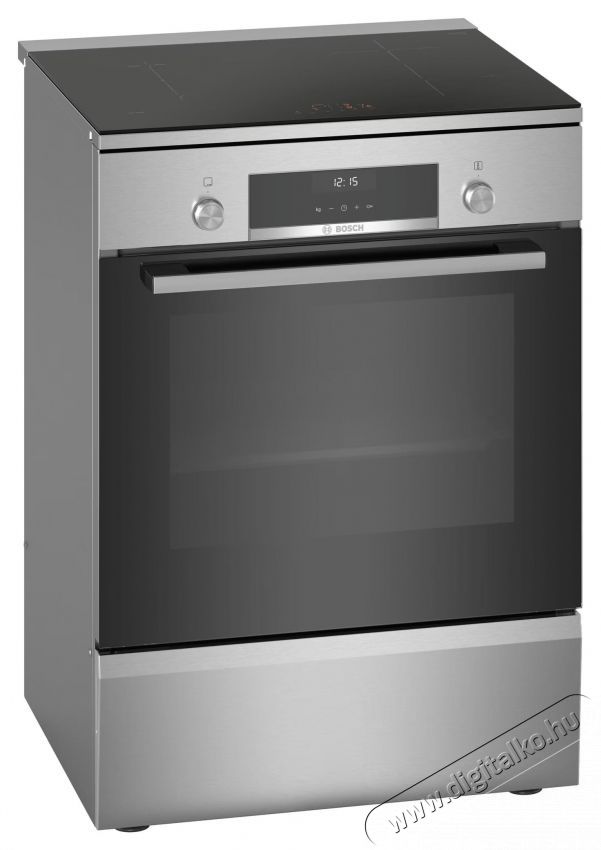 Bosch HLS59D351 Elektromos tűzhely, Indukci&oacute;s főzőlap, 4 főzőz&oacute;na, Elektronikus vez&eacute;rl&eacute;s, Elektromos s&uuml;tő, 66 L Konyhai term&eacute;kek - S&uuml;tő-főzőlap, tűzhely (szabadon&aacute;ll&oacute;) - Elektromos tűzhely (szabadon&aacute;ll&oacute;) - 533090