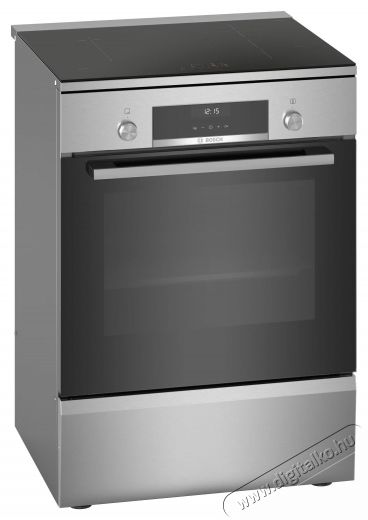 Bosch HLS59D351 Elektromos tűzhely, Indukci&oacute;s főzőlap, 4 főzőz&oacute;na, Elektronikus vez&eacute;rl&eacute;s, Elektromos s&uuml;tő, 66 L Konyhai term&eacute;kek - S&uuml;tő-főzőlap, tűzhely (szabadon&aacute;ll&oacute;) - Elektromos tűzhely (szabadon&aacute;ll&oacute;) - 533090
