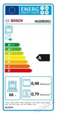 Bosch HLS59D351 Elektromos tűzhely, Indukci&oacute;s főzőlap, 4 főzőz&oacute;na, Elektronikus vez&eacute;rl&eacute;s, Elektromos s&uuml;tő, 66 L Konyhai term&eacute;kek - S&uuml;tő-főzőlap, tűzhely (szabadon&aacute;ll&oacute;) - Elektromos tűzhely (szabadon&aacute;ll&oacute;) - 533090