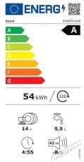 Bosch SMD8TCX04E Seria 8 be&eacute;p&iacute;thető mosogat&oacute;g&eacute;pt, 14 ter&iacute;t&eacute;k, 8 program Konyhai term&eacute;kek - Mosogat&oacute;g&eacute;p - Norm&aacute;l (60cm) be&eacute;p&iacute;thető mosogat&oacute;g&eacute;p - 533075