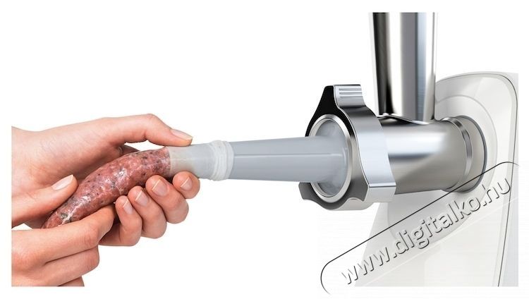 Bosch MFW2515W dar&aacute;l&oacute;, 1500 W, 1,8 kg / perc, 2 szita: 3,8 / 8 mm, piros facsar&oacute;, feh&eacute;r Konyhai term&eacute;kek - Konyhai kisg&eacute;p (elők&eacute;sz&iacute;t&eacute;s / feldolgoz&aacute;s) - Apr&iacute;t&oacute; / dar&aacute;l&oacute; - 533054