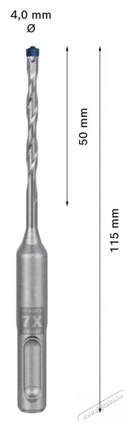 Bosch 10 db-os Expert SDS Plus-7X 2608900156 f&uacute;r&oacute;sz&aacute;r k&eacute;szlet, 4 x 50 x 115 mm H&aacute;ztart&aacute;s / Otthon / K&uuml;lt&eacute;r - Szersz&aacute;m - Kieg&eacute;sz&iacute;tő, tartoz&eacute;k - 535054