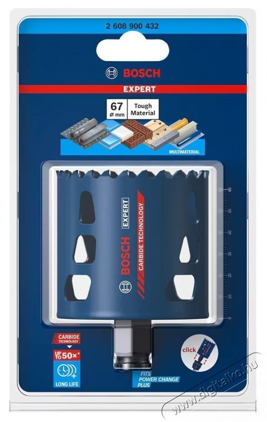 Bosch Expert Tough Material k&ouml;rkiv&aacute;g&oacute; 2608900432, &oslash; 67 x 60 mm H&aacute;ztart&aacute;s / Otthon / K&uuml;lt&eacute;r - Szersz&aacute;m - Kieg&eacute;sz&iacute;tő, tartoz&eacute;k - 535052