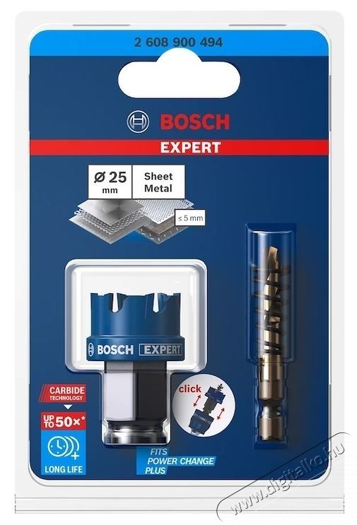 Bosch Expert SheetMetal 2608900494-hez, 25 mm &aacute;tm&eacute;rő H&aacute;ztart&aacute;s / Otthon / K&uuml;lt&eacute;r - Szersz&aacute;m - Kieg&eacute;sz&iacute;tő, tartoz&eacute;k - 535061