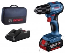 Bosch Professional GSR 185-LI Akkus f&uacute;r&oacute;csavaroz&oacute;, 18 V, 54/21 Nm, 1900 RPM, 4 Ah akkumul&aacute;tor + t&ouml;ltő, Textil t&aacute;ska H&aacute;ztart&aacute;s / Otthon / K&uuml;lt&eacute;r - Szersz&aacute;m - Csavarh&uacute;z&oacute; / kulcs / f&uacute;r&oacute; / szersz&aacute;m k&eacute;szlet - 534971