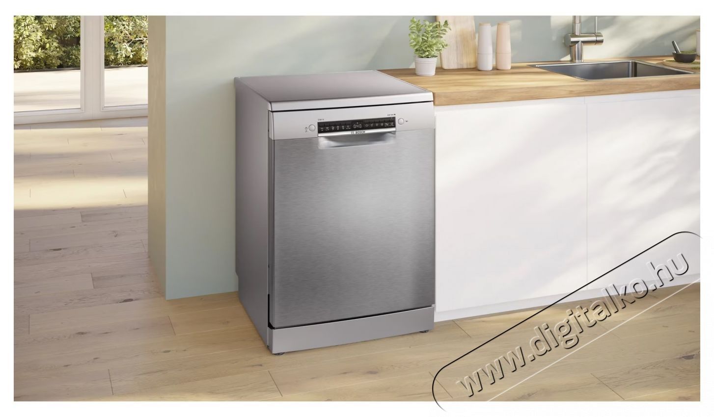 Bosch SMS4HVI21E mosogat&oacute;g&eacute;p, 60 cm, Rozsdamentes ac&eacute;l Konyhai term&eacute;kek - Mosogat&oacute;g&eacute;p - Norm&aacute;l (60cm) be&eacute;p&iacute;thető mosogat&oacute;g&eacute;p - 534928