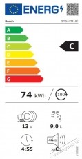 Bosch SMS4HTI16E mosogat&oacute;g&eacute;p, 60 cm, Rozsdamentes ac&eacute;l Konyhai term&eacute;kek - Mosogat&oacute;g&eacute;p - Norm&aacute;l (60cm) szabadon&aacute;ll&oacute; mosogat&oacute;g&eacute;p - 534926
