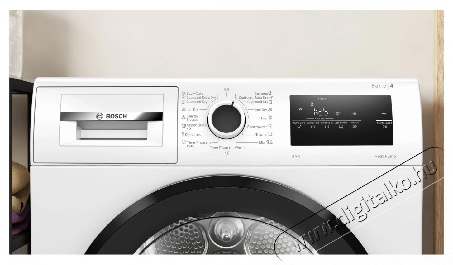 Bosch sz&aacute;r&iacute;t&oacute;g&eacute;p WTH83255BY, Hőszivatty&uacute;, 8 kg, 15 program, AutoDry technol&oacute;gia, AntiVibr&aacute;ci&oacute;, EasyClean szűrő, D energiaoszt&aacute;ly, Feh&eacute;r H&aacute;ztart&aacute;s / Otthon / K&uuml;lt&eacute;r - Mos&oacute;g&eacute;p / sz&aacute;r&iacute;t&oacute;g&eacute;p - Sz&aacute;r&iacute;t&oacute;g&eacute;p - 536243