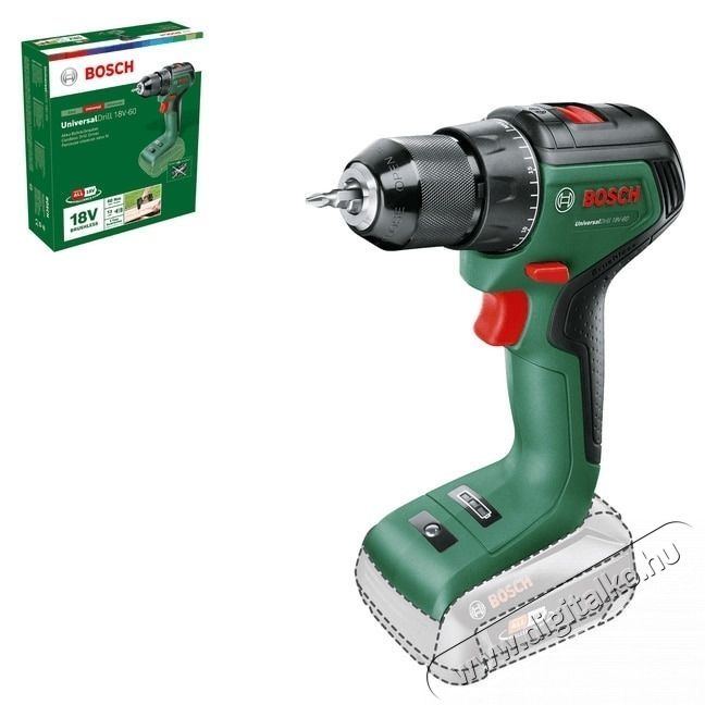 Bosch UniversalDrill 18V-EC Akkus k&eacute;tfokozat&uacute; f&uacute;r&oacute;csavaroz&oacute;, akku &eacute;s t&ouml;ltő n&eacute;lk&uuml;l H&aacute;ztart&aacute;s / Otthon / K&uuml;lt&eacute;r - Szersz&aacute;m - F&uacute;r&oacute; / f&uacute;r&oacute;kalap&aacute;cs - 536227