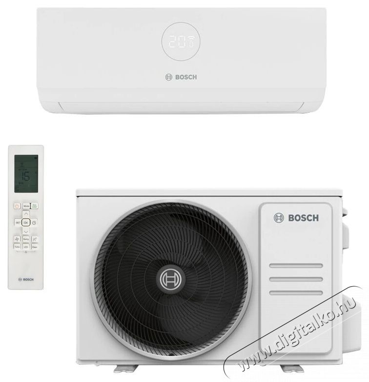 Bosch Climate 3000i Kl&iacute;ma, ECO m&oacute;d, LED kijelző, 18000 BTU, A ++ / A + energiaoszt&aacute;ly, Feh&eacute;r H&aacute;ztart&aacute;s / Otthon / K&uuml;lt&eacute;r - Ventil&aacute;tor / L&eacute;gkondicion&aacute;l&oacute; - Split kl&iacute;ma - 536205