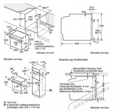 Bosch HQA534EB3 Serie 4 be&eacute;p&iacute;thető s&uuml;tő gőz funkci&oacute;val Konyhai term&eacute;kek - S&uuml;tő-főzőlap, tűzhely (be&eacute;p&iacute;thető) - S&uuml;tő (be&eacute;p&iacute;thető) - 538074
