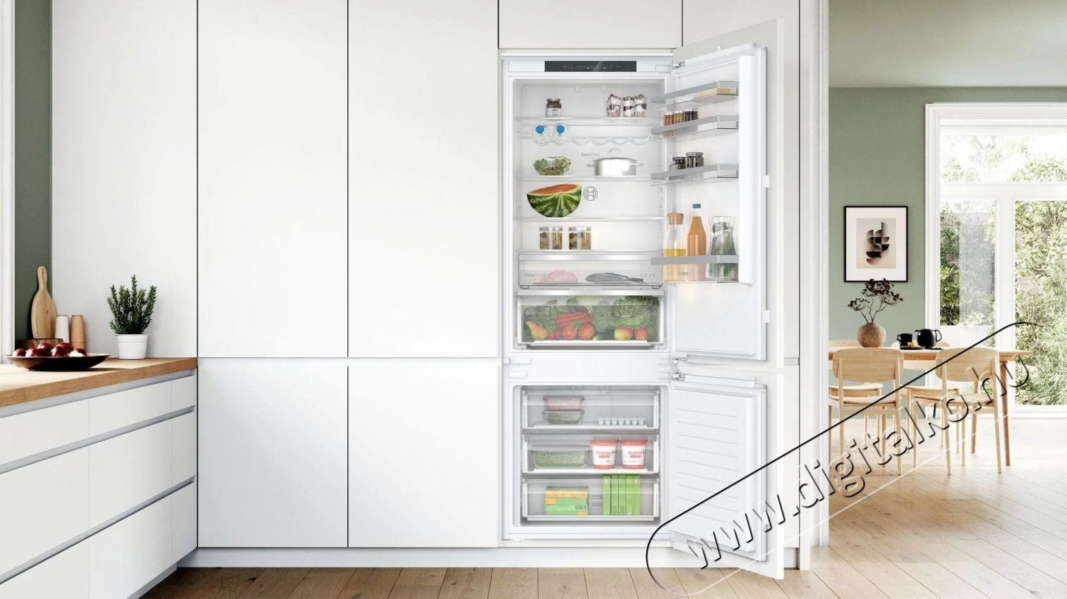 Bosch KBN96VFE0 Be&eacute;p&iacute;thető alulfagyaszt&oacute;s hűtő Konyhai term&eacute;kek - Hűtő, fagyaszt&oacute; (be&eacute;p&iacute;thető) - Alulfagyaszt&oacute;s kombin&aacute;lt hűtő - 475526