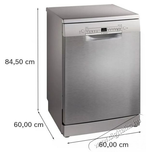 Bosch SMS2HVI06E inox, programok sz&aacute;ma:5, szabadon&aacute;ll&oacute;, 14 ter&iacute;t&eacute;kes mosogat&oacute;g&eacute;p Konyhai term&eacute;kek - Mosogat&oacute;g&eacute;p - Norm&aacute;l (60cm) szabadon&aacute;ll&oacute; mosogat&oacute;g&eacute;p - 539045