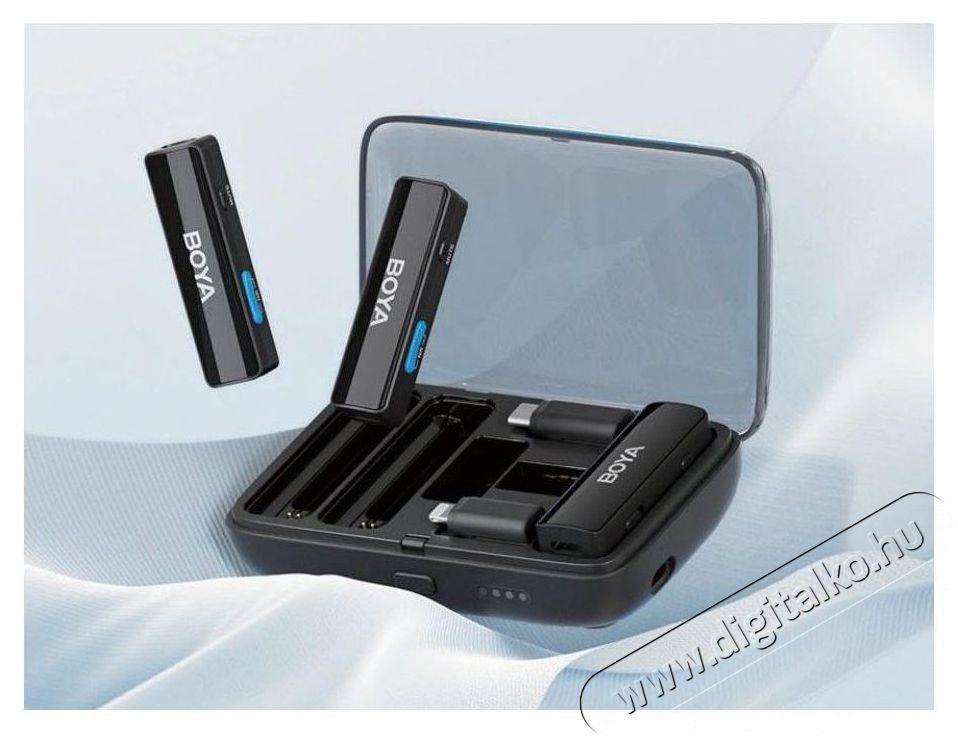 Boya BoyaLINK Fot&oacute;-Vide&oacute; kieg&eacute;sz&iacute;tők - Mikrofon - Cs&iacute;ptetős, fej &eacute;s kitűző mikrofon - 524439