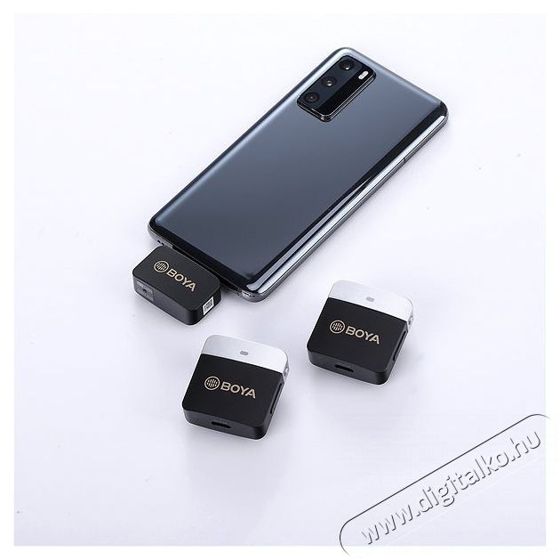 Boya BY-M1V4 USB-C Android okostelefon mikrofon, k&eacute;tcsatorn&aacute;s Fot&oacute;-Vide&oacute; kieg&eacute;sz&iacute;tők - Mikrofon - Cs&iacute;ptetős, fej &eacute;s kitűző mikrofon - 524444