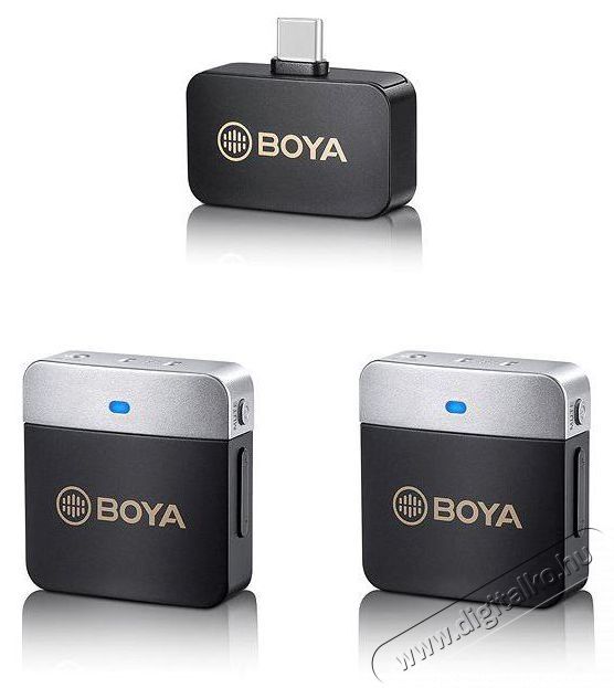 Boya BY-M1V4 USB-C Android okostelefon mikrofon, k&eacute;tcsatorn&aacute;s Fot&oacute;-Vide&oacute; kieg&eacute;sz&iacute;tők - Mikrofon - Cs&iacute;ptetős, fej &eacute;s kitűző mikrofon - 524444