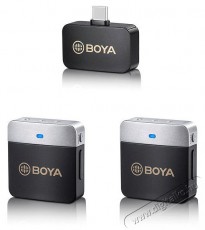 Boya BY-M1V4 USB-C Android okostelefon mikrofon, k&eacute;tcsatorn&aacute;s Fot&oacute;-Vide&oacute; kieg&eacute;sz&iacute;tők - Mikrofon - Cs&iacute;ptetős, fej &eacute;s kitűző mikrofon - 524444