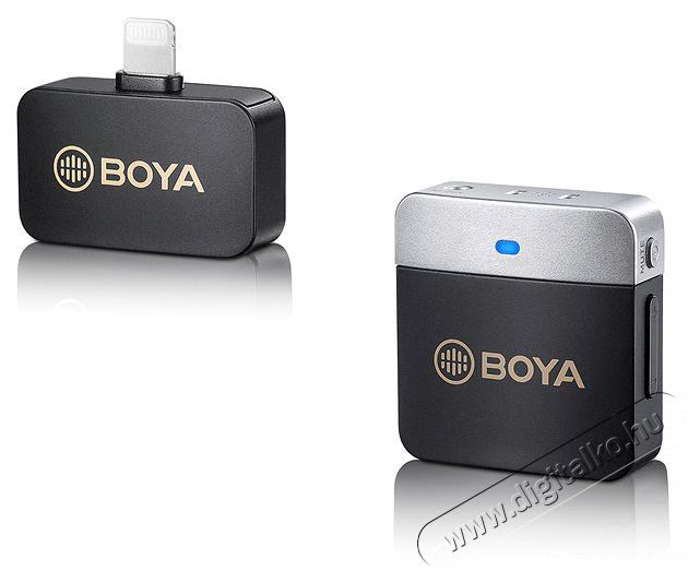 Boya BY-M1V5 iPhone/iPad mikrofon Fot&oacute;-Vide&oacute; kieg&eacute;sz&iacute;tők - Mikrofon - Cs&iacute;ptetős, fej &eacute;s kitűző mikrofon - 524451