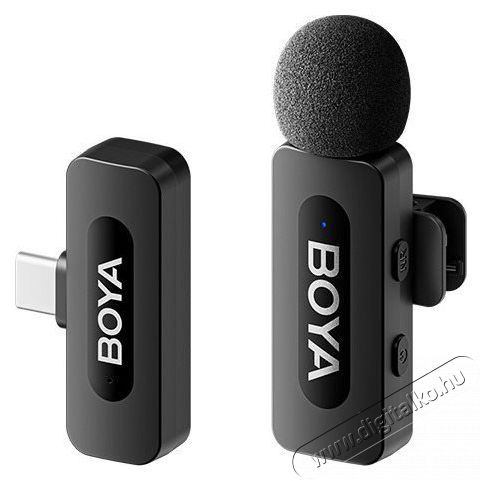 Boya BY-V10 V2.0 Android USB-C okostelefon &eacute;s tablet mikrofon Fot&oacute;-Vide&oacute; kieg&eacute;sz&iacute;tők - Mikrofon - Cs&iacute;ptetős, fej &eacute;s kitűző mikrofon - 524437