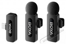Boya BY-V20 V2.0 Android USB-C okostelefon &eacute;s tablet mikrofon Fot&oacute;-Vide&oacute; kieg&eacute;sz&iacute;tők - Mikrofon - Cs&iacute;ptetős, fej &eacute;s kitűző mikrofon - 524440