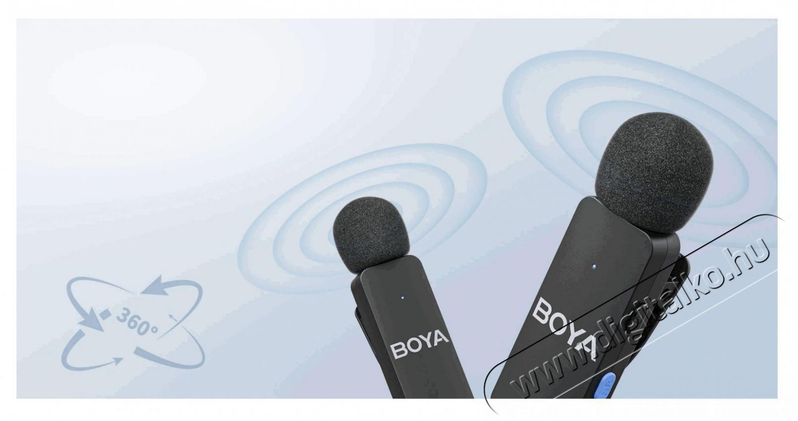 Boya BY-V4D Fot&oacute;-Vide&oacute; kieg&eacute;sz&iacute;tők - Mikrofon - Cs&iacute;ptetős, fej &eacute;s kitűző mikrofon - 524459