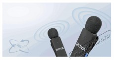 Boya BY-V4D Fot&oacute;-Vide&oacute; kieg&eacute;sz&iacute;tők - Mikrofon - Cs&iacute;ptetős, fej &eacute;s kitűző mikrofon - 524459