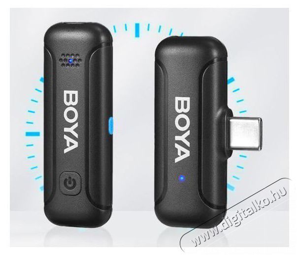 Boya BY-WM3T-U2 Fot&oacute;-Vide&oacute; kieg&eacute;sz&iacute;tők - Mikrofon - Cs&iacute;ptetős, fej &eacute;s kitűző mikrofon - 524452